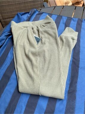 Glyder Ribbed Joggers.   Khaki/beige color